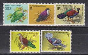 Папуа Новая Гвинея, 1977, Птицы, 5 марок